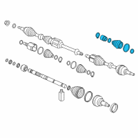 OEM 2013 Hyundai Azera Damper Kit-Front Axle Dynamic, LH Diagram - 49584-3V500