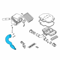 OEM BMW M5 Air Channel Right Diagram - 13-71-1-407-401