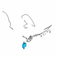 OEM 2005 Kia Sorento Control Unit Assembly-WIPER Diagram - 987503E000