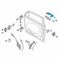 OEM 2020 Jeep Renegade Handle-Exterior Door Diagram - 6QM61LXHAA