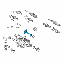 OEM 2011 Lexus RX450h Shaft Sub-Assembly, Differential Side Gear Diagram - 41309-28060