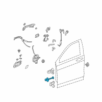 OEM 2008 Honda CR-V Checker, Left Front Door Diagram - 72380-SWA-A01