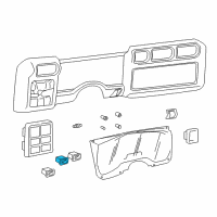 OEM 1994 Chevrolet S10 Switch Asm, Headlamp Diagram - 19245091