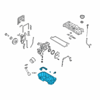 OEM 2006 Kia Rio5 Pan Assembly-Engine Oil Diagram - 2151026601