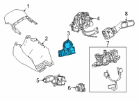 OEM 2021 Toyota Mirai Angle Sensor Diagram - 8924B-62020