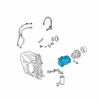 OEM 2003 Chrysler PT Cruiser COMPRESOR-Air Conditioning Diagram - 5058031AD