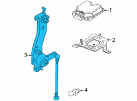 OEM 2021 Buick Envision Height Sensor Diagram - 84460151