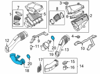 OEM 2022 BMW X5 FILTERED AIR DUCT Diagram - 13-71-8-091-475