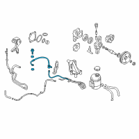 OEM 2006 Hyundai Tiburon Hose Assembly-Power Steering Oil Pressure Diagram - 57510-2C200