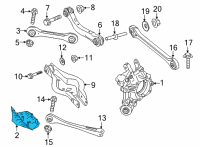 OEM 2021 BMW Z4 AERO COVER PANEL, REAR RIGHT Diagram - 33-30-6-876-804