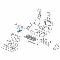 OEM 2020 Honda Ridgeline Holder, Rear Armrest Cup (Shadow Beige) Diagram - 82187-T6Z-A01ZA