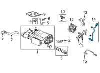 OEM Acura RDX SENSOR, OXYGEN Diagram - 36532-6B2-A01