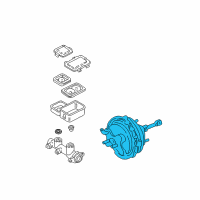 OEM 1994 GMC K2500 Valve Kit, Power Brake Booster Control Diagram - 15635042