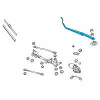 OEM 2013 Honda Insight Arm, Windshield Wiper (Passenger Side) Diagram - 76610-TM8-A11