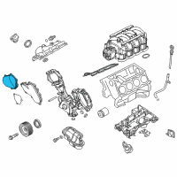 OEM 2016 Nissan Titan XD Cover Assembly-Cam SPROCKET, VTCTROL Diagram - 13041-EZ30A