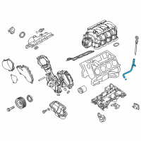 OEM 2019 Infiniti QX80 Guide-Oil Level Gauge Diagram - 11150-1LA1A