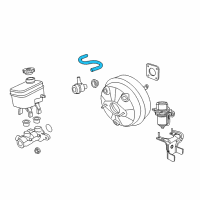 OEM Jeep Wrangler Hose-Vacuum Diagram - 68289576AB