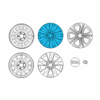 OEM Kia Forte Koup Wheel Assembly-Aluminum Diagram - 52910A7350