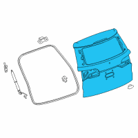 OEM 2018 GMC Acadia Lift Gate Diagram - 84785190