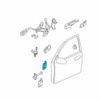 OEM 2014 Kia Sedona Hinge Assembly-Front Door Upper Diagram - 7932017000