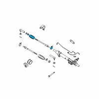OEM Nissan Pathfinder Boot Kit-Power Steering Gear Diagram - 48203-EA025