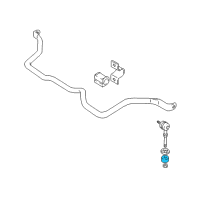 OEM 2004 Chevrolet Tracker Insulator, Front Stabilizer Shaft Link Diagram - 96057770