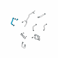 OEM Kia Hose Assembly-Radiator, U Diagram - 25414S9500