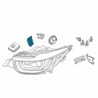 OEM 2014 BMW i3 Led Module, Right Diagram - 63-11-7-396-332