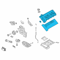 OEM 2009 Kia Borrego Cover Assembly-Rocker LH Diagram - 224103F300