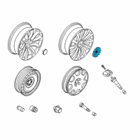 OEM 2020 Lincoln Aviator Center Cap Diagram - LC5Z-1130-B