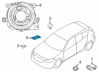 OEM 2021 BMW M235i xDrive Gran Coupe Occupant Detection Sensor Diagram - 65777943986