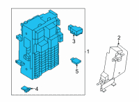 OEM 2021 Nissan Rogue Block Assembly-Junction Diagram - 24350-6RA0C