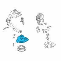 OEM 2003 Nissan Xterra Air Cleaner Cover Diagram - 16526-3S500