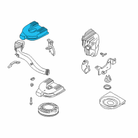 OEM 2001 Nissan Frontier Air Cleaner Assembly Diagram - 16500-5S500