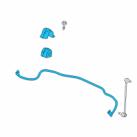 OEM 2012 Buick Regal Stabilizer Bar Diagram - 20932134