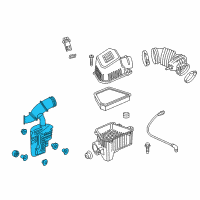 OEM GMC Intake Duct Diagram - 20901296