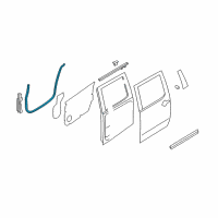 OEM 2014 Nissan Titan Weatherstrip-Rear Door, LH Diagram - 82831-8S500