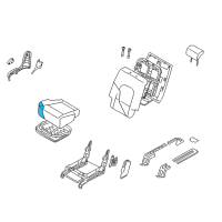 OEM 2012 Hyundai Veracruz Pad Assembly-2ND Seat Cushion, RH Diagram - 89250-3J001