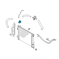 OEM Kia Soul Bracket Assembly-Radiator Diagram - 253332K600