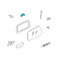 OEM 2006 Hyundai Santa Fe Button-TAILGATE Glass Release Diagram - 81270-26000