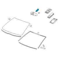 OEM Chevrolet Volt Mirror Inside Cover Diagram - 20931830