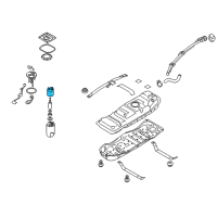 OEM Kia Fuel Filter Assembly Diagram - 319114D600