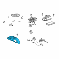 OEM 2013 Honda Ridgeline Tube B, Air Inlet Diagram - 17243-RJE-A00