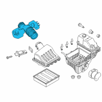 OEM 2012 Ford F-150 Air Inlet Assembly Diagram - BL3Z-9B659-B