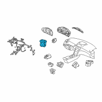 OEM 2011 Acura RL Switch Assembly, Remote Control Mirror Diagram - 35190-SJA-013