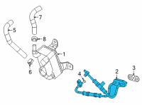 OEM 2022 Cadillac CT4 Cooler Pipe Diagram - 24296963