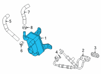 OEM Cadillac Transmission Cooler Diagram - 24287469