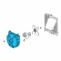 OEM 1992 Honda Civic Shroud (Denso) Diagram - 19015-P08-013