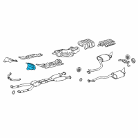 OEM 2016 Lexus IS350 Insulator, Front Floor Heat, NO.4 Diagram - 58156-30090