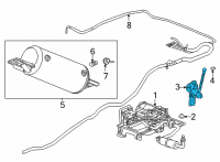 OEM Chevrolet Suburban Height Sensor Diagram - 84138217